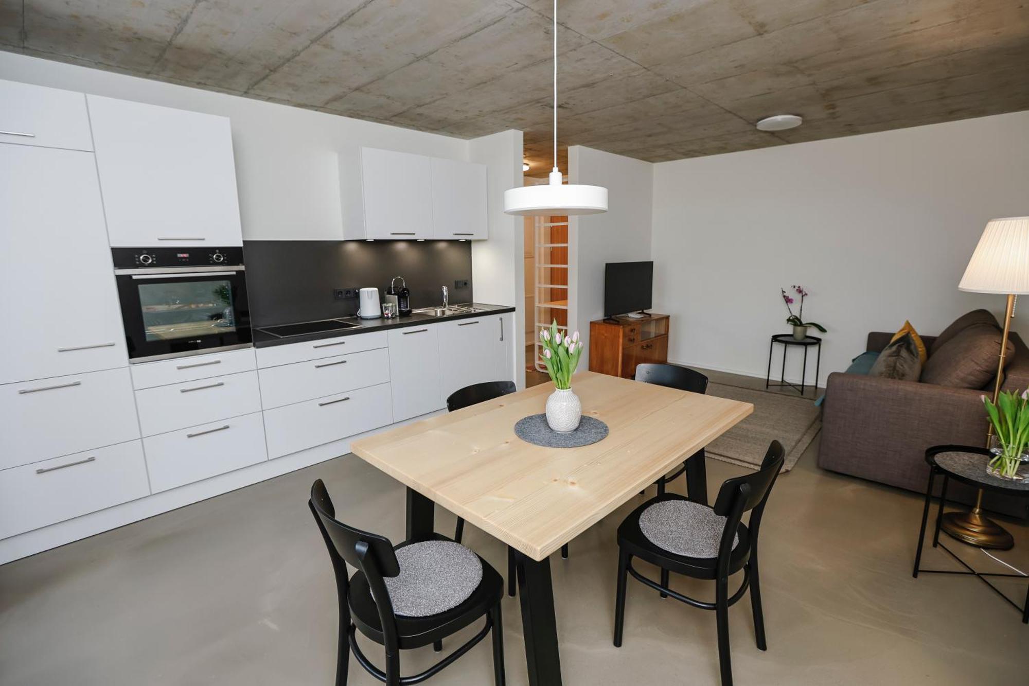 Boutique Apartments Lustenau Nachhaltige Kuehlung Ueber Erdsonde Und Fussbodenkuehlung Szoba fotó